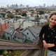 Dr. Nawal Nour, 37, poses on a deck above her apartment building overlooking Boston Saturday, Oct. 4, 2003. Nour received a MacArthur Foundation grant for her work directing a clinic she founded that offers treatment to African women who underwent circumcision in their homeland.
